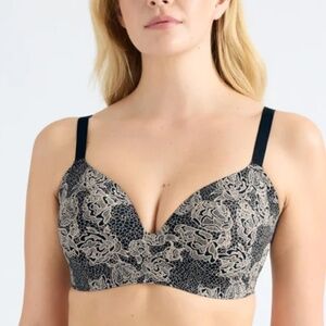 Knix Wingwoman Contour Bra Sz 32C in Lace Peony